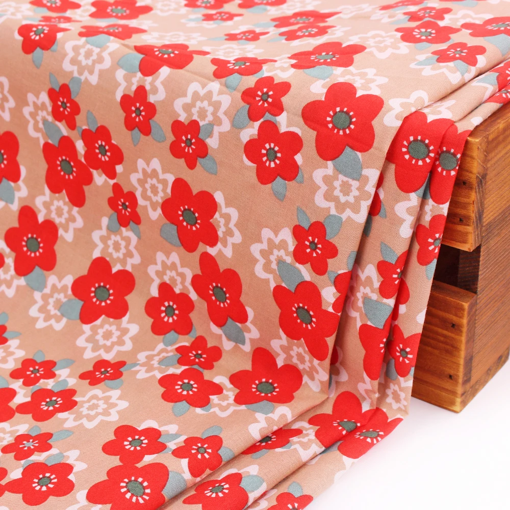 Hot sale Custom Printing 100% Cotton Woven Lining Poplin Fabric High Density Textiles 100% Cotton For T-shirt Dress