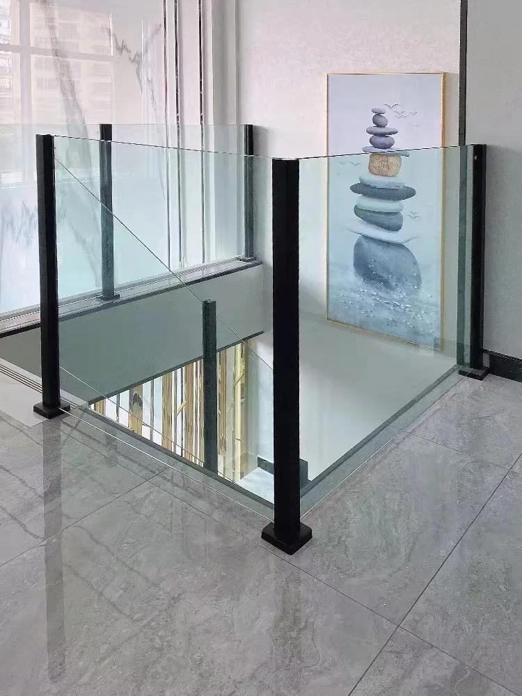 TAKA Customized  Fence Modern Design Stainless Steel/Aluminum Post Glass Railing baluster adjustable railing