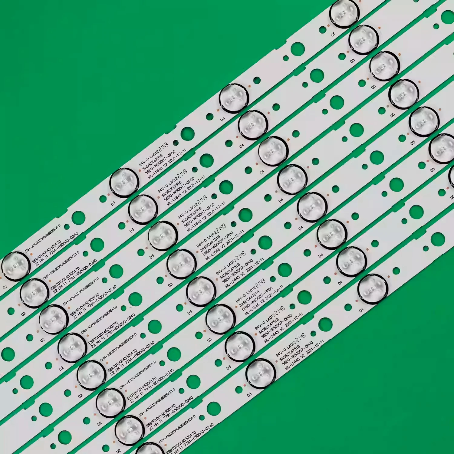 HX-NO.1324 LED TV Backlight Lamp Strip 7791-650000-D260 MS-L2445 V1 for 50M9 50X6 W50US 50E388G LED Strips