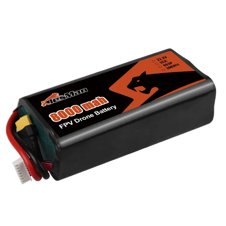Аккумулятор для дрона OEM kleman fpv 60C 120C 22 2 V 8000mah 12000mah 6S2P 6S3P P40A P45B INR21700 литий-ионный аккумулятор FPV