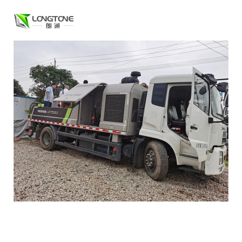 China low price new and used city concrete line pump small diesel mini line concrete pump 40cbm/h