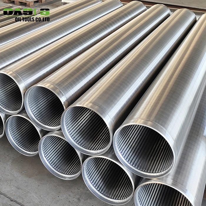 Manufacturer connection STC/BTC 0.75 mm slot wedge wire screen stainless steel pipe filter