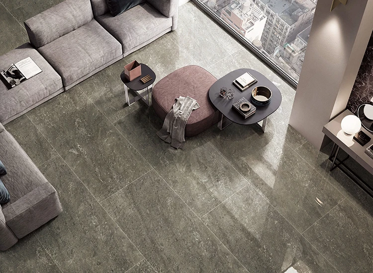 Advanced Grey 4.0 Cement Concert Stone Ceramic Granite Tile Flooring and walls Glazed Kitchen Soft Lapato Porcelain Tiles 120x60