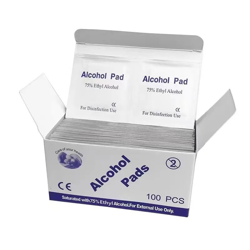Top selling products 2024 Medical supply Hynaut 70%-75% Sterile Non woven Alcohol Medical Grade prep pads 3cm*6cm 6cm*6cm