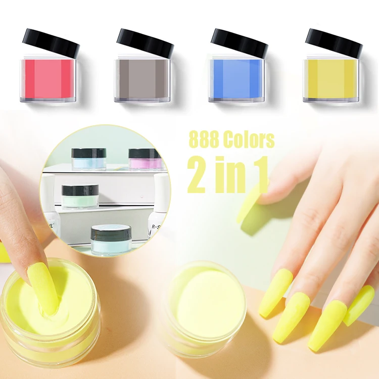 High Quality Cheap Price 15ml 2 In 1 Dipping Powder Nail Polish Acrylic Powder