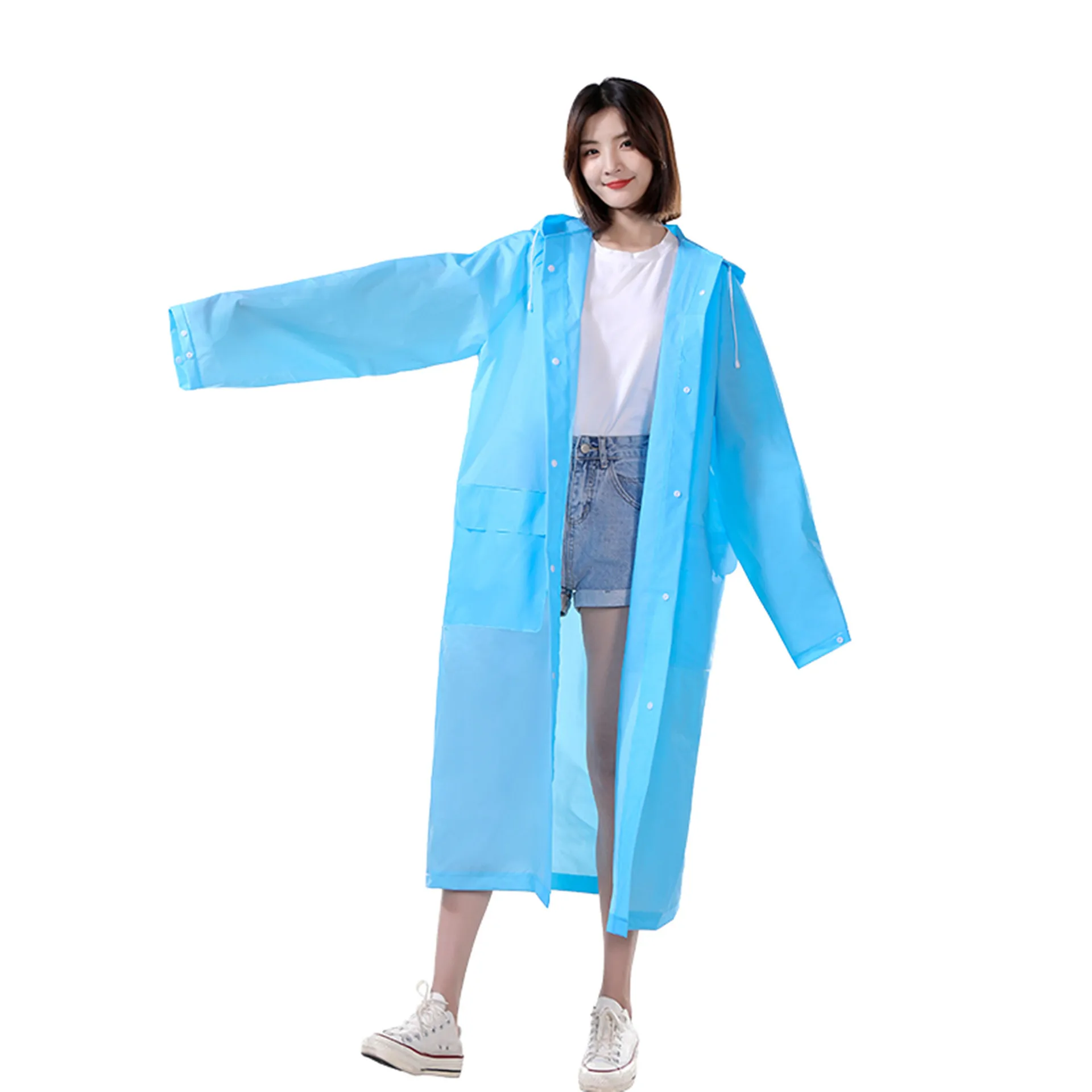 Custom waterproof motorbike raincoat raincoat /rain poncho with brim