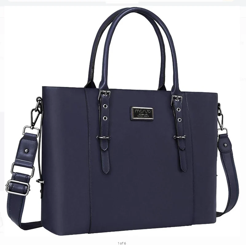 Newest Fashion PU Leather Laptop Handbag for Women Large Tote Shoulder Laptop Bags Ladies Office Handbags Briefcase