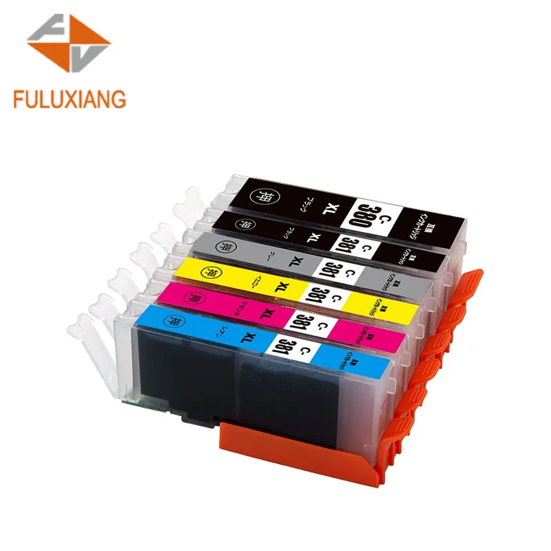 FULUXIANG Compatible BCI380 BCI-380 BCI381 BCI-381 Ink Cartridge For Canon PIXUS TR8530 TS6130 Printer