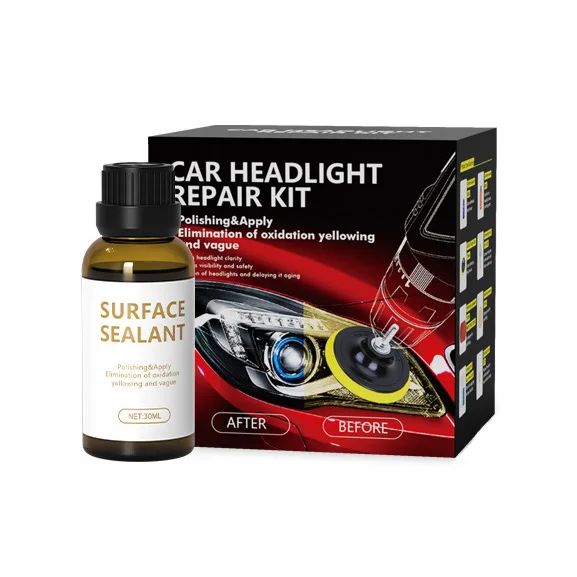 Headlight Repair Kit Automotive Headlight Cover Scratches and Stains Polishing Turn New Brightening Repair Liquid