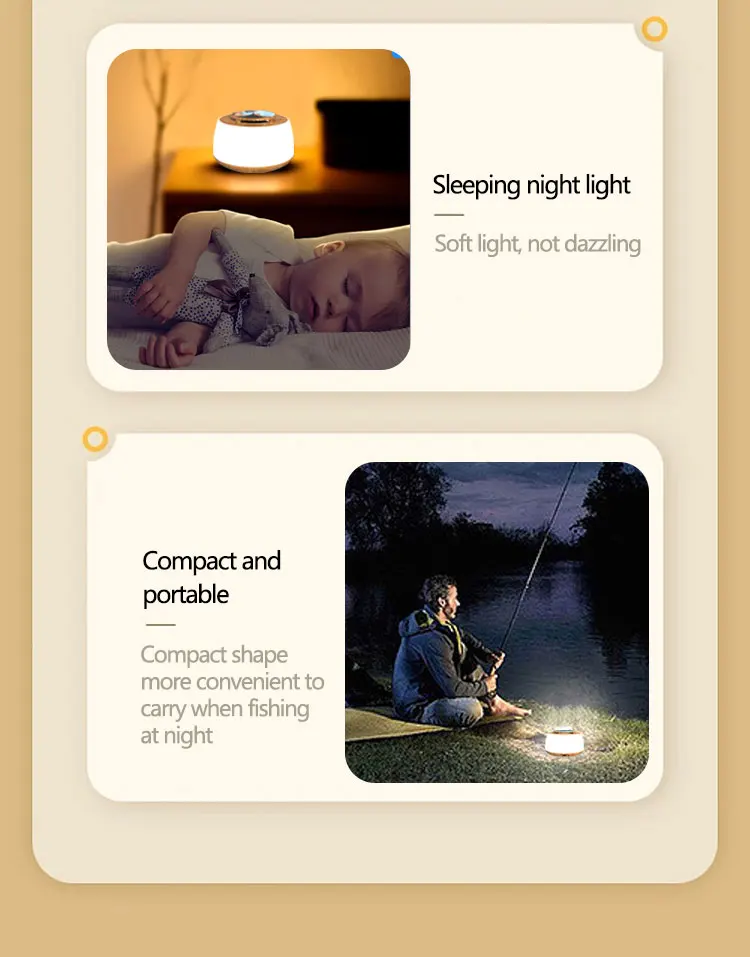 Household Rechargeable Light Bluetooth Night Light White Noise Speaker Soothing Sound White Noise Machine Baby 2 in 1 Speaker