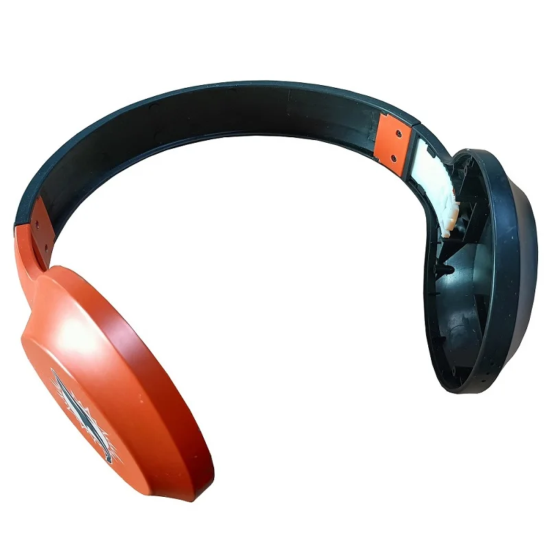 injection molded plastic shell for headphone component