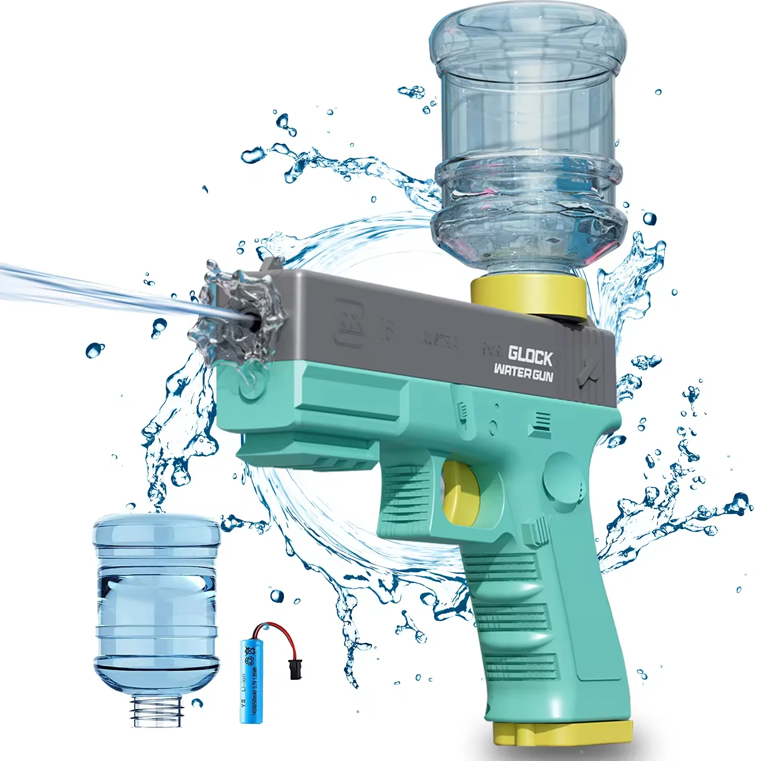 Summer electric continuous water gun high pressure strong water play toys outdoor beach kids water gun toys