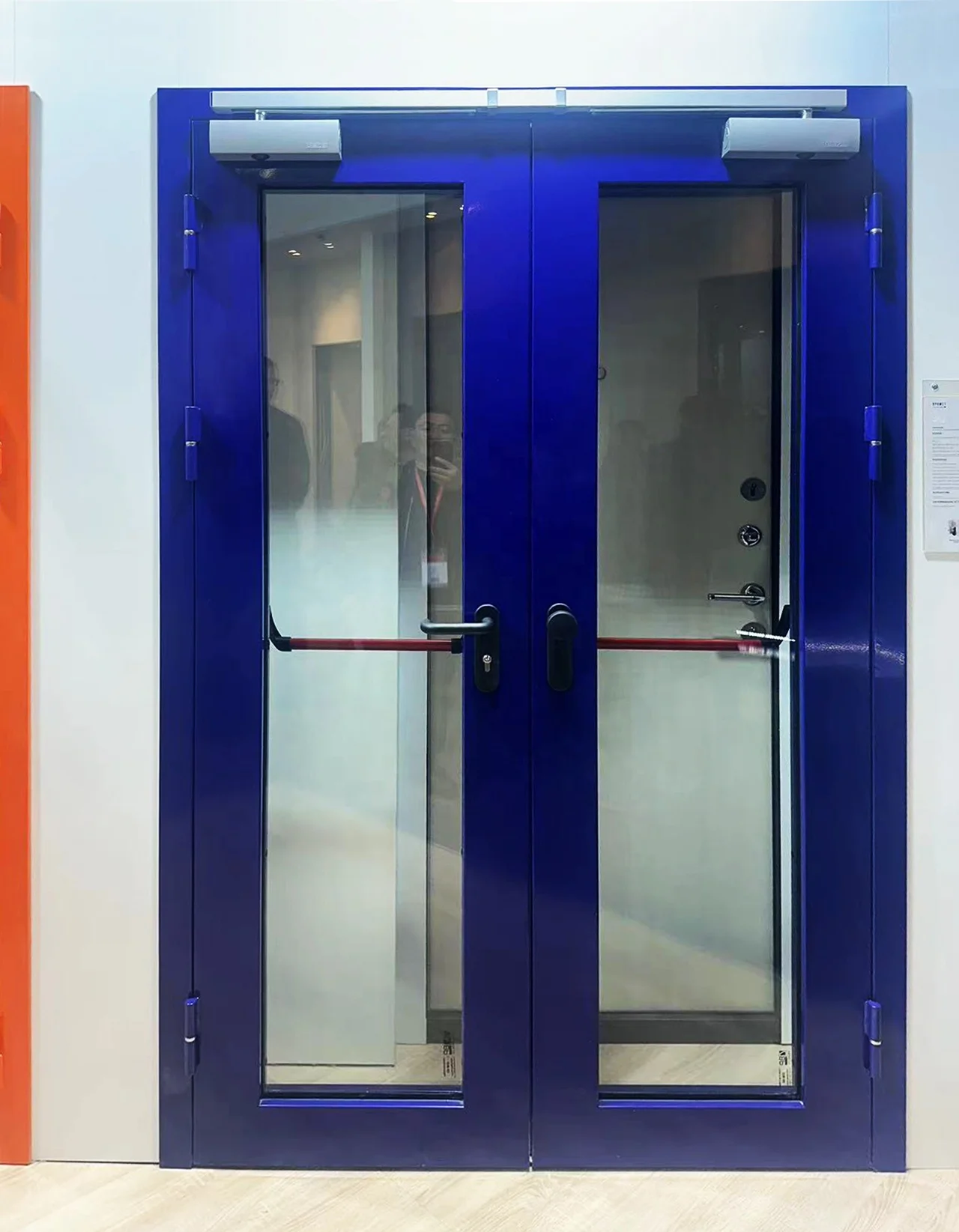 Steel Insulated Parent Door Leaf Security Interior Fireproof Door With Glass