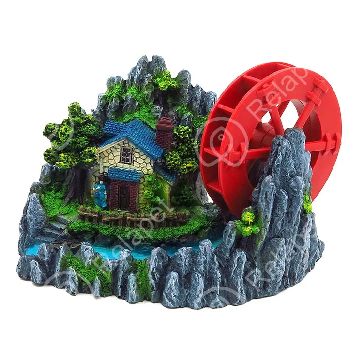 Air Aquarium Bubbler Decorations Oxygen Pump Resin Crafts Decorations & Ornaments Plastic Fish Tank 5l Plastic Water Tank Stone