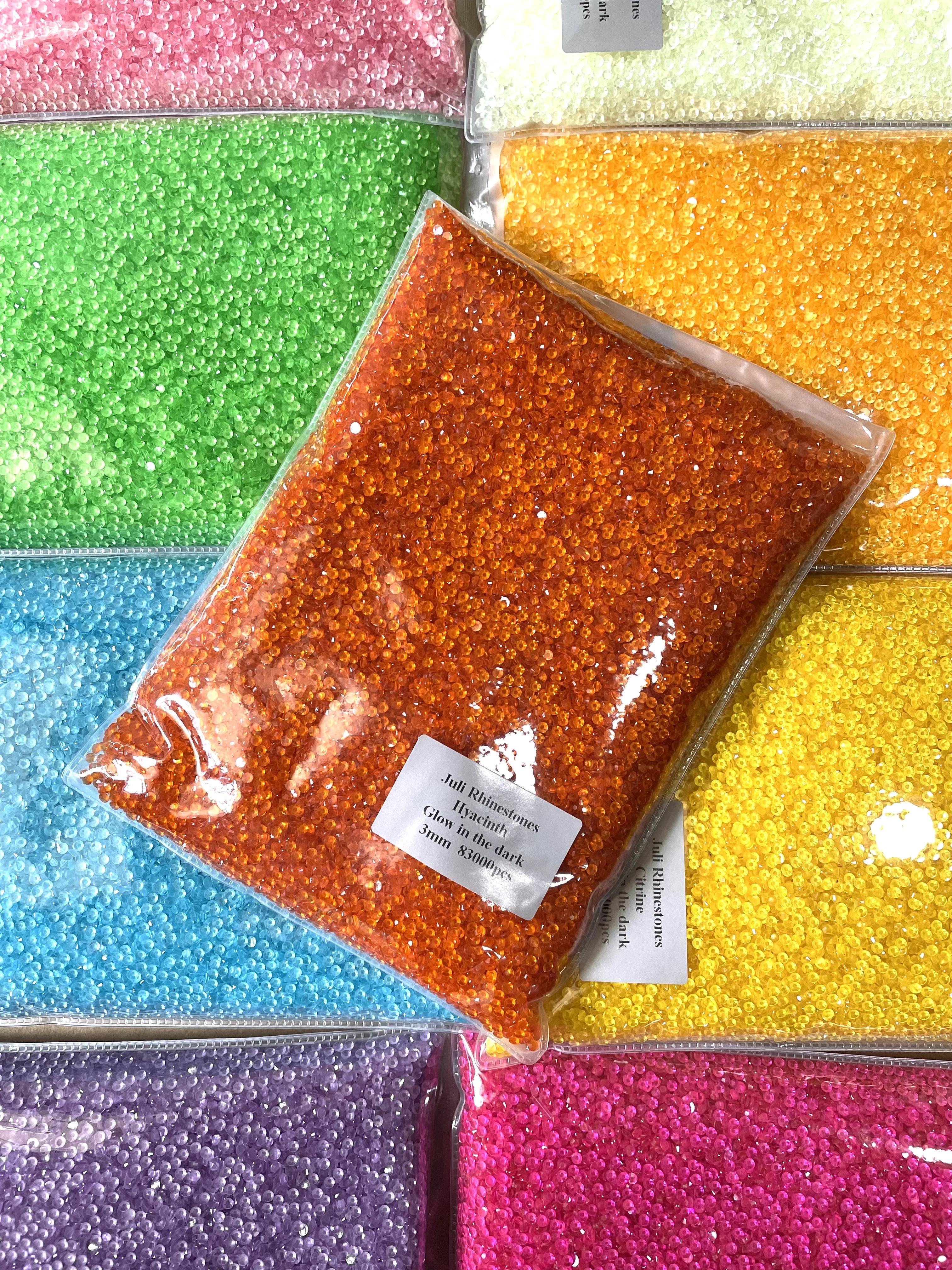 Прозрачные светящиеся камни для украшения новый дизайн 3 мм 4 5