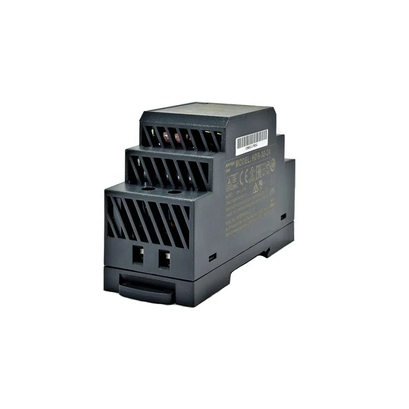 Original MEAN WELL HDR-30-5 30W Ultra Slim Step Shape DIN Rail