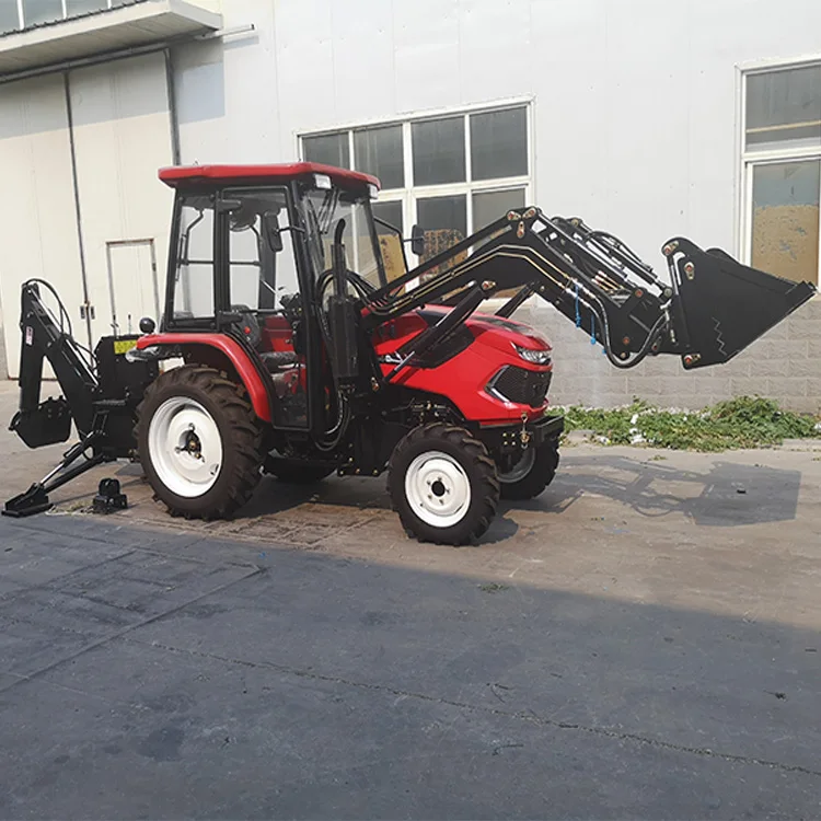 High quality farm tractor with front end loader and backhoe for sale