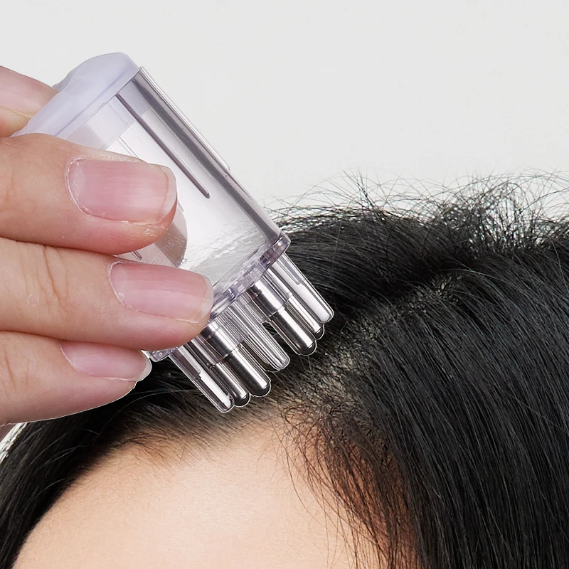 Hot-selling Hair Growth Tool Essence Oil Dispenser Scalp Treatment Liquid Medicine Hair Oil Applicator With Scalp Massage Comb