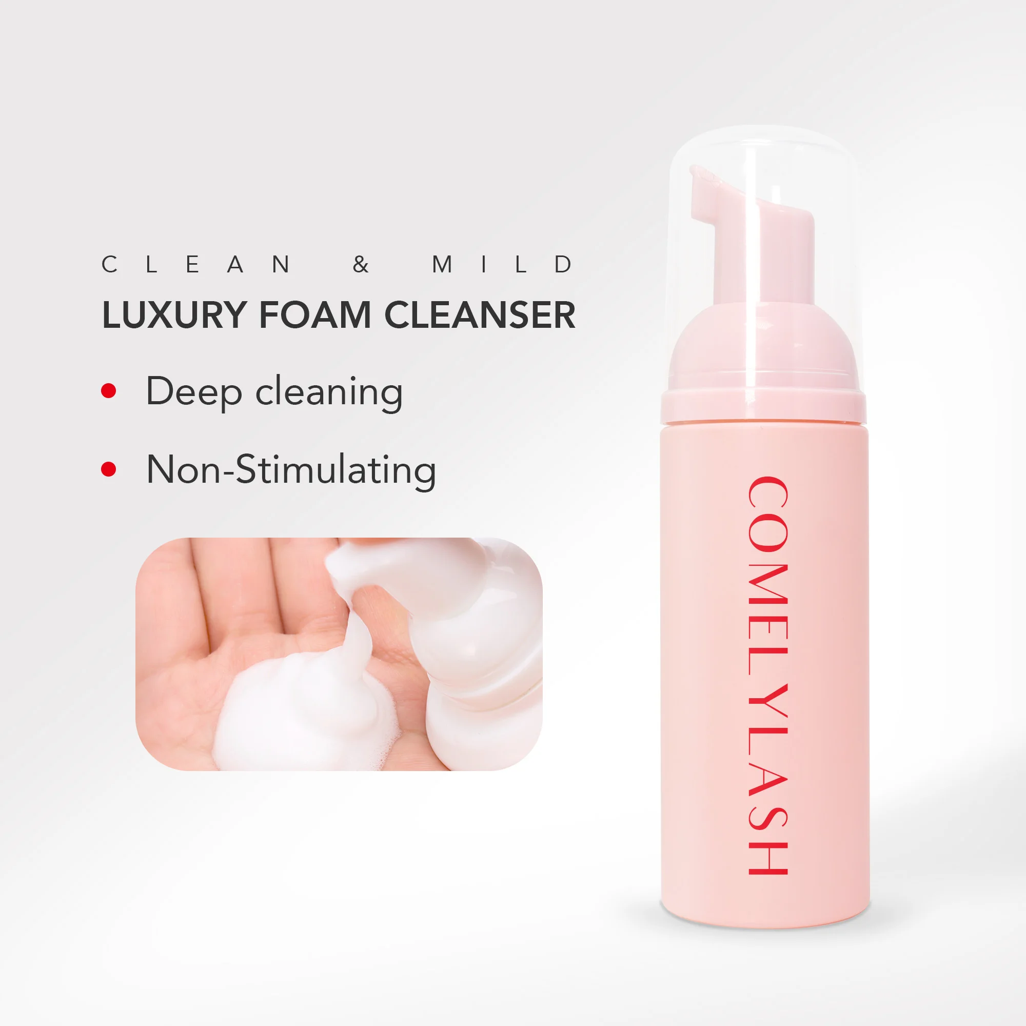 Comelylash Wholesale  Oil Free Lash  Foam Shampoo Private Labeling Lash Foam Cleanser For Lash Extension