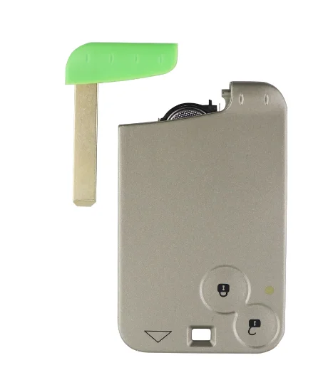 2 Button 433Mhz Keyless Go ID46 Chip Emergency Insert Blade Remote Smart Car Key Card For Renault Velsatis Laguna Espace