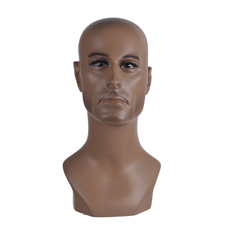 MCY Wholesale Man Head Realistic Male Mannequin Head for Jewelry Wig Hat Glasses Display