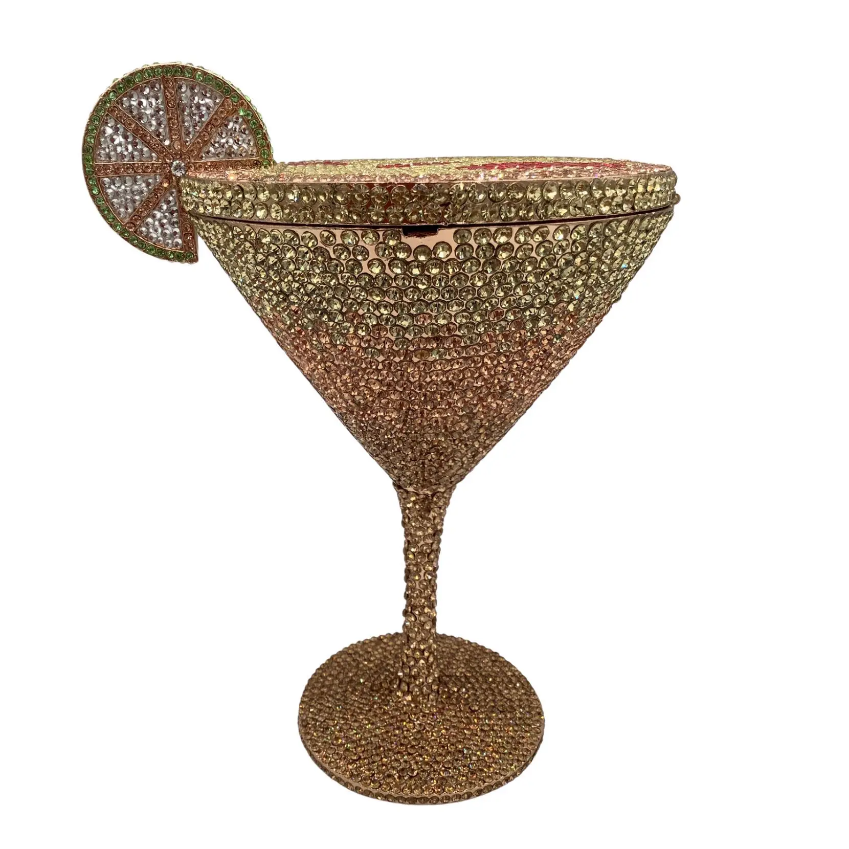 Fashion rhinestone crystal diamond clutch Cocktail goblet purse evening wine glasses handbags ladies women hand bags