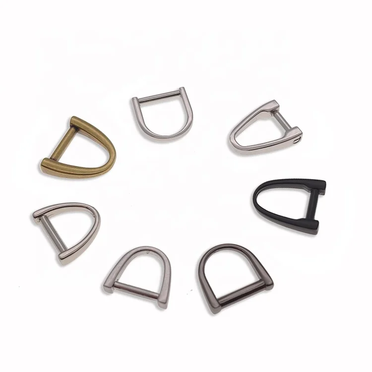 Wholesale Hot Sale Fashion Bag Metal Parts Clip D Ring Buckle D ring Belt Buckle Metal