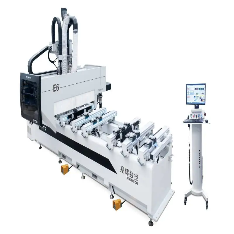 best manufacture excitech E6 PTP cnc wood drilling router for woodworking furniture making