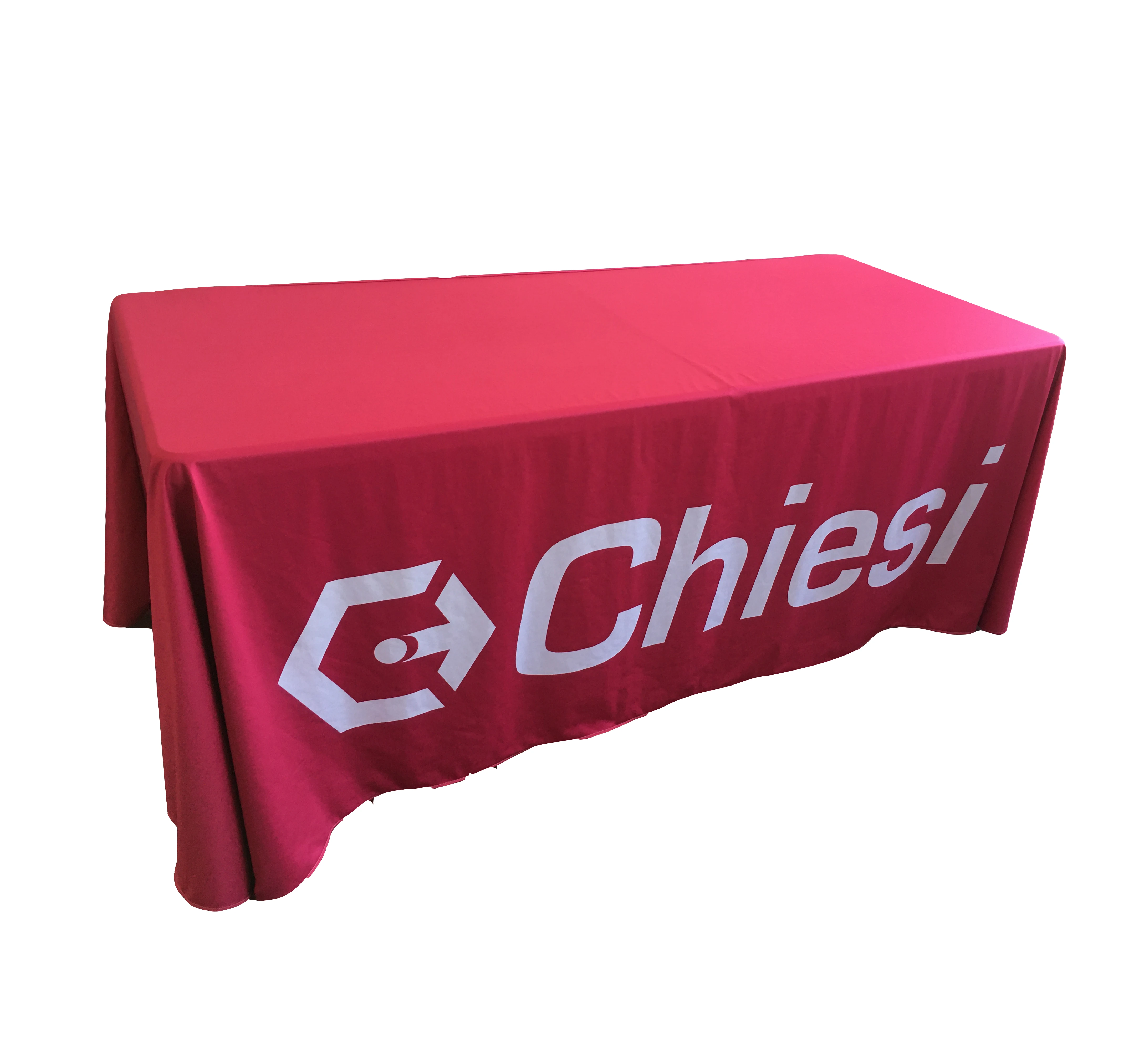 Скатерть из спандекса с открытой спиной, Натяжная ткань для стола с драпировкой из полиэстера, с пользовательским логотипом