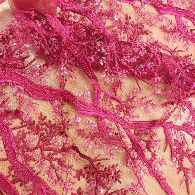 HC-4844 Hechun delicate sequence fabric embroidery lace