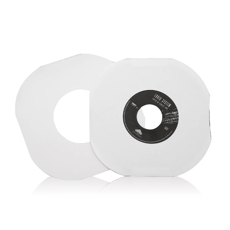 7 inch 12 inch customized paper CD/DVD protective cover, square and circular record inner and outer paper covers