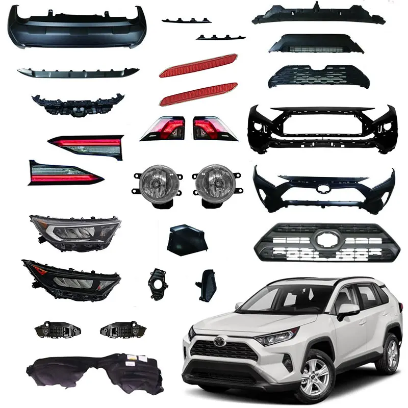 Uda For RAV4 Factory Price Auto Body Parts Car Body Kit Headlight Taillight Bumper Grille Bracket  For Toyota RAV4 2019 2020