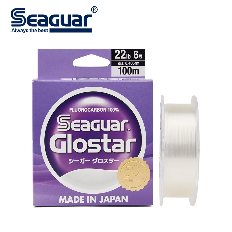 SEAGUAR Carbon Fishing Line 100m 4LB-70LB Super Strong Sink Line Invisibility Leader Fluorocarbon Line Surface Coating