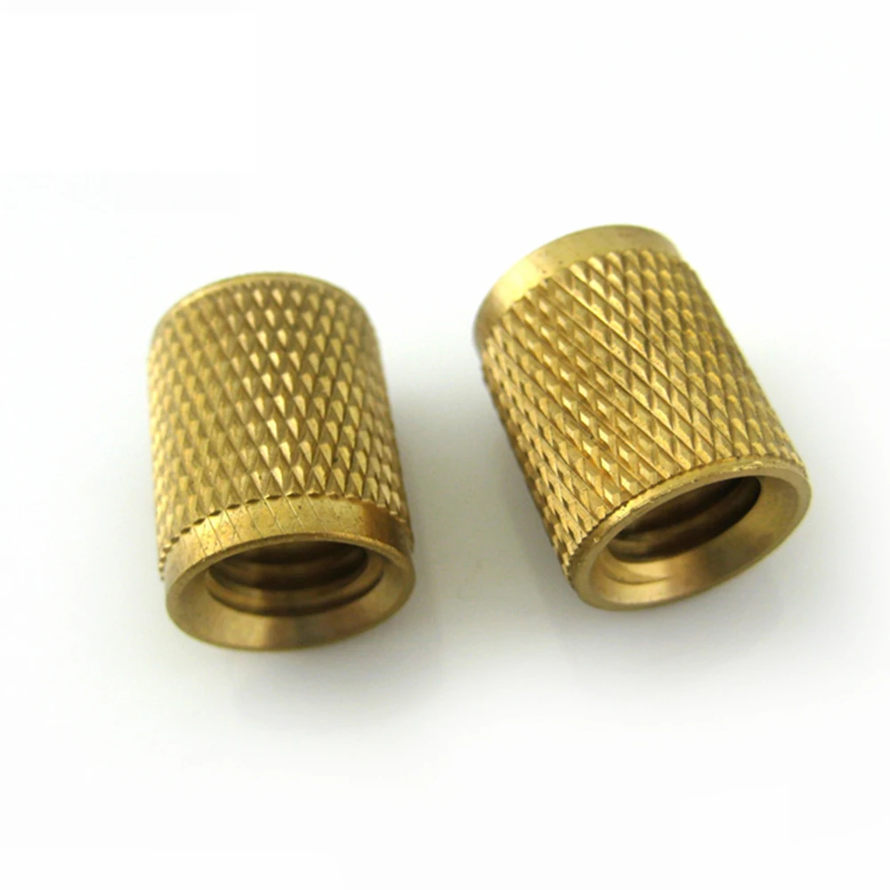 Threaded Insert Nuts 10-24 10-32 Brass Turning Part/brass Cnc Machining Micro Machining CNC Lathe Machining Parts 0.002~0.01mm