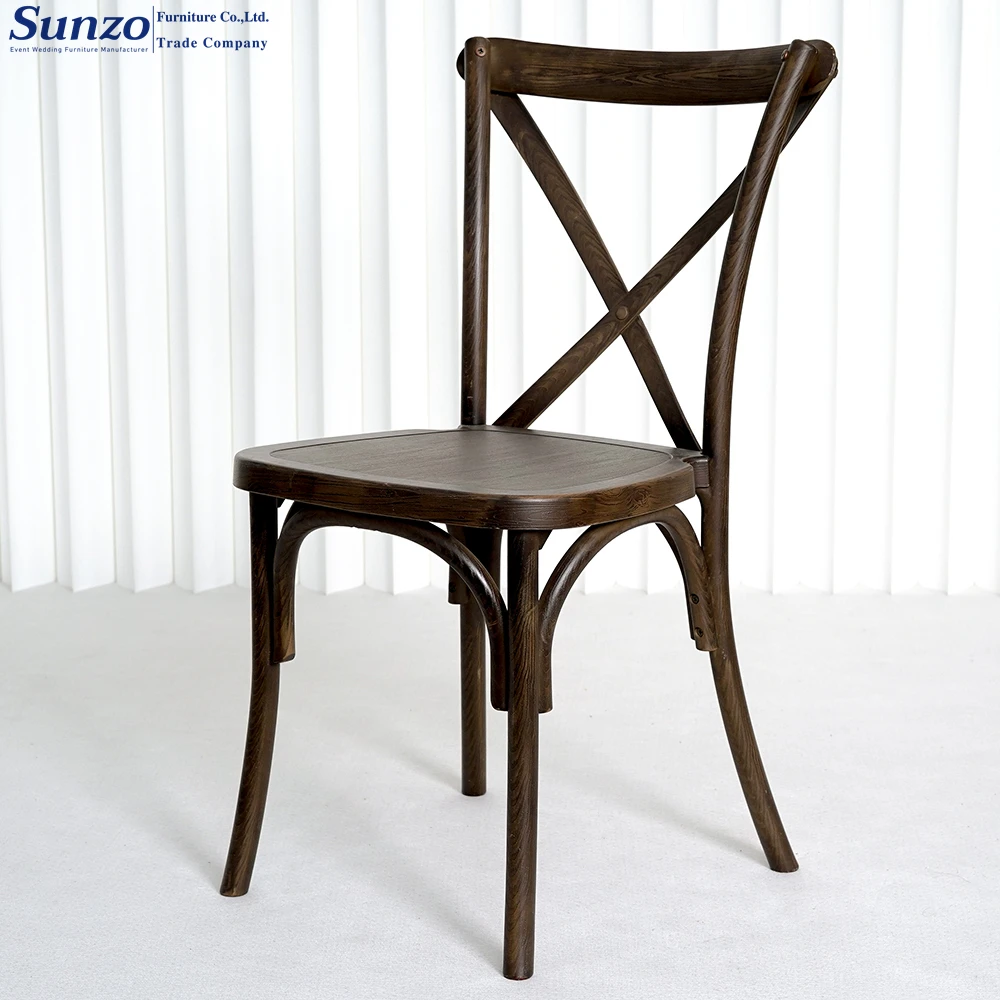 Elegant and Functional wooden Cross Back Chairs for Any Event