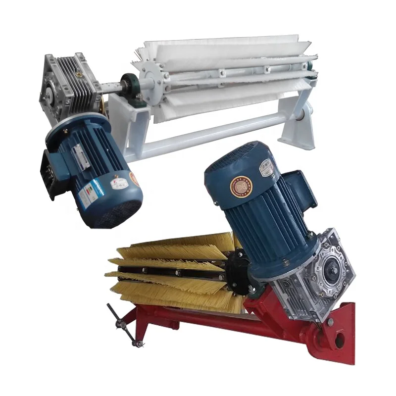 Industrial nylon bristles spiral rotary brushes roller for conveyor belt cleaning