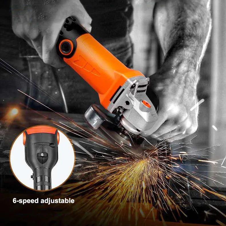110V/220V 6-speed Adjustable Electric Angle Grinder 1250W Multifunctional Polisher Machine Wood Metal Ceramic Tile Cutting Tools