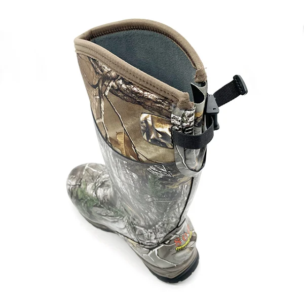 
China manufacturer new product waterproof camouflage hunting rubber boots 