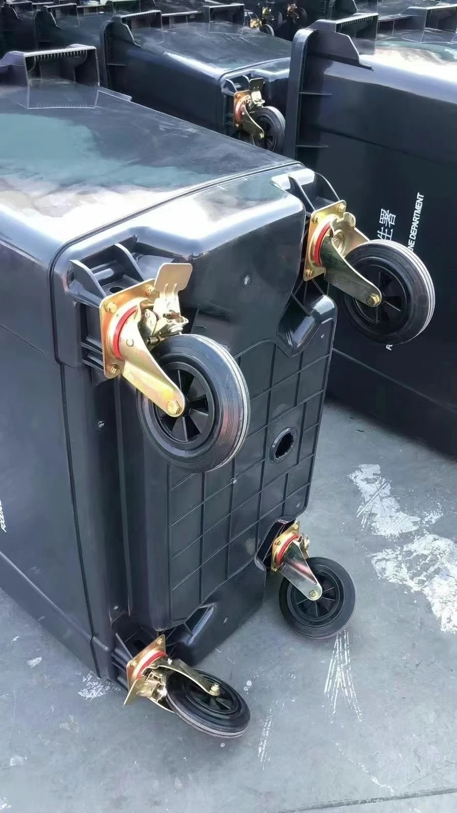 New style heavy duty steel castor wheel 6/8 inch industrial trolly wheel heavy duty caster