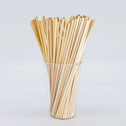 Customized Packaging Disposable 100% Natural Wheat Straws Drinking Straw