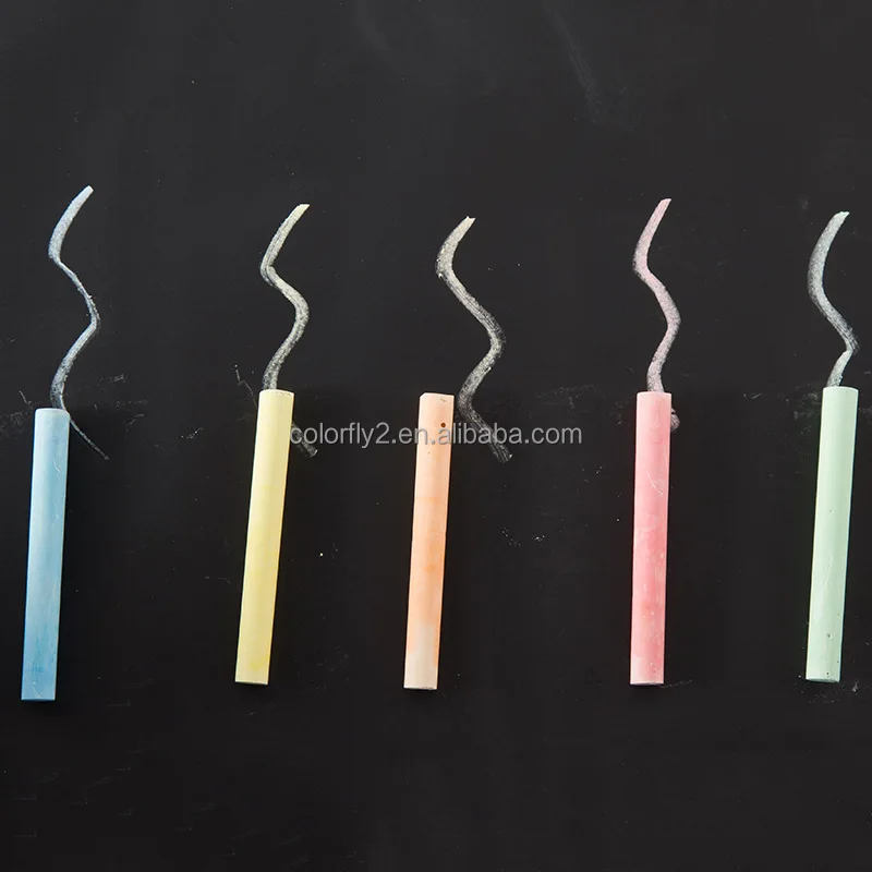 12/24/36/48/100 sticks packing bright color and white dustless school jumbo sidewalk chalk for kids
