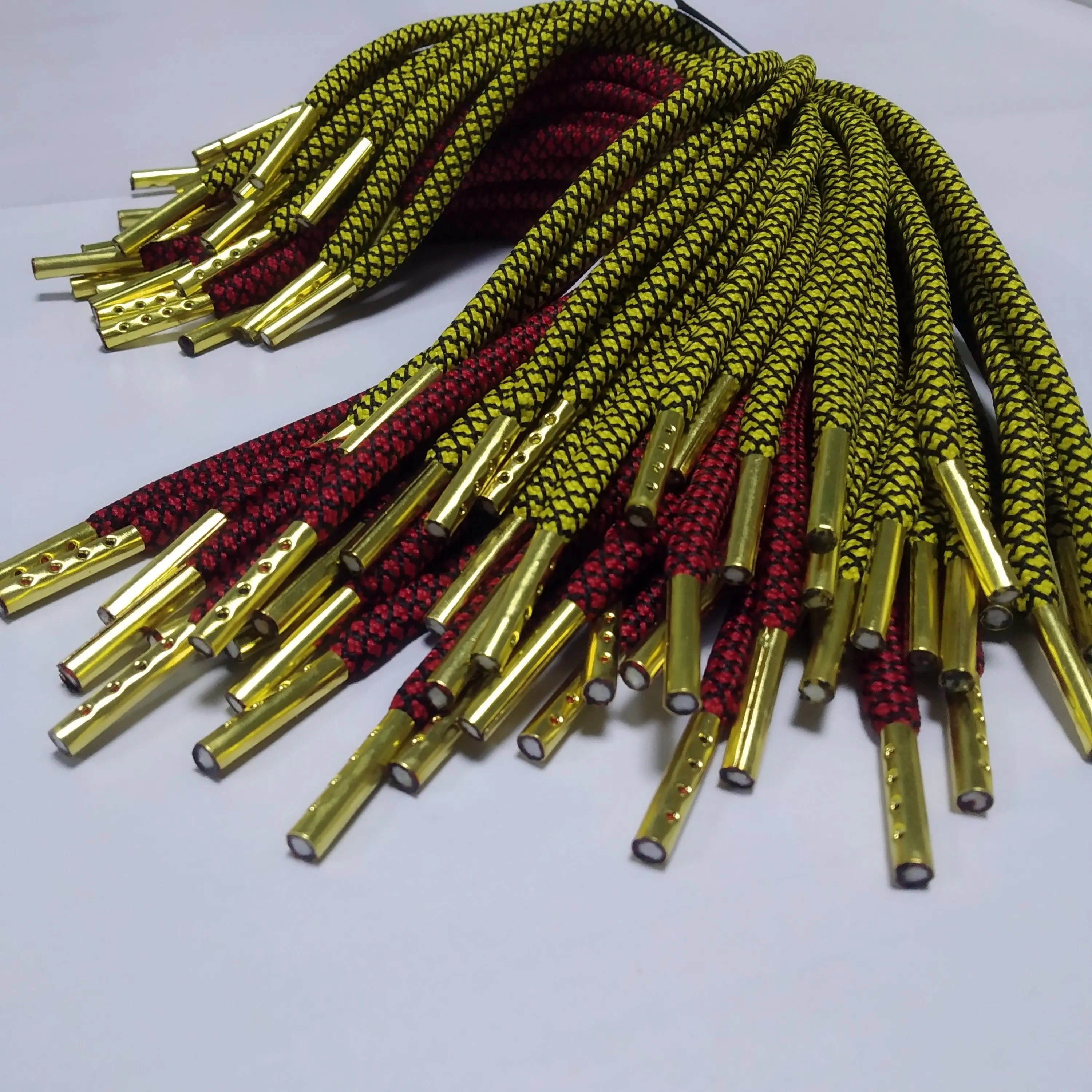 
New style hoodie string tips cord customized design high quality New fashion round rope for clothing 