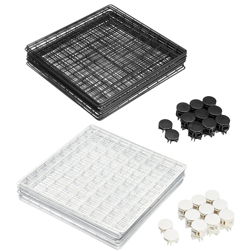 Wire Cube Storage Organizer 4 Cube Metal Grid Storage Bins Shelving Bookshelf Shelves DIY Closet Cabinet for Living Room Office