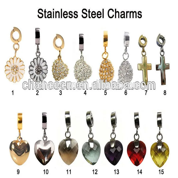 Fashion Custom Engraved Metal Stainless Steel Charms Pendants Wholesale for Jewelry Making