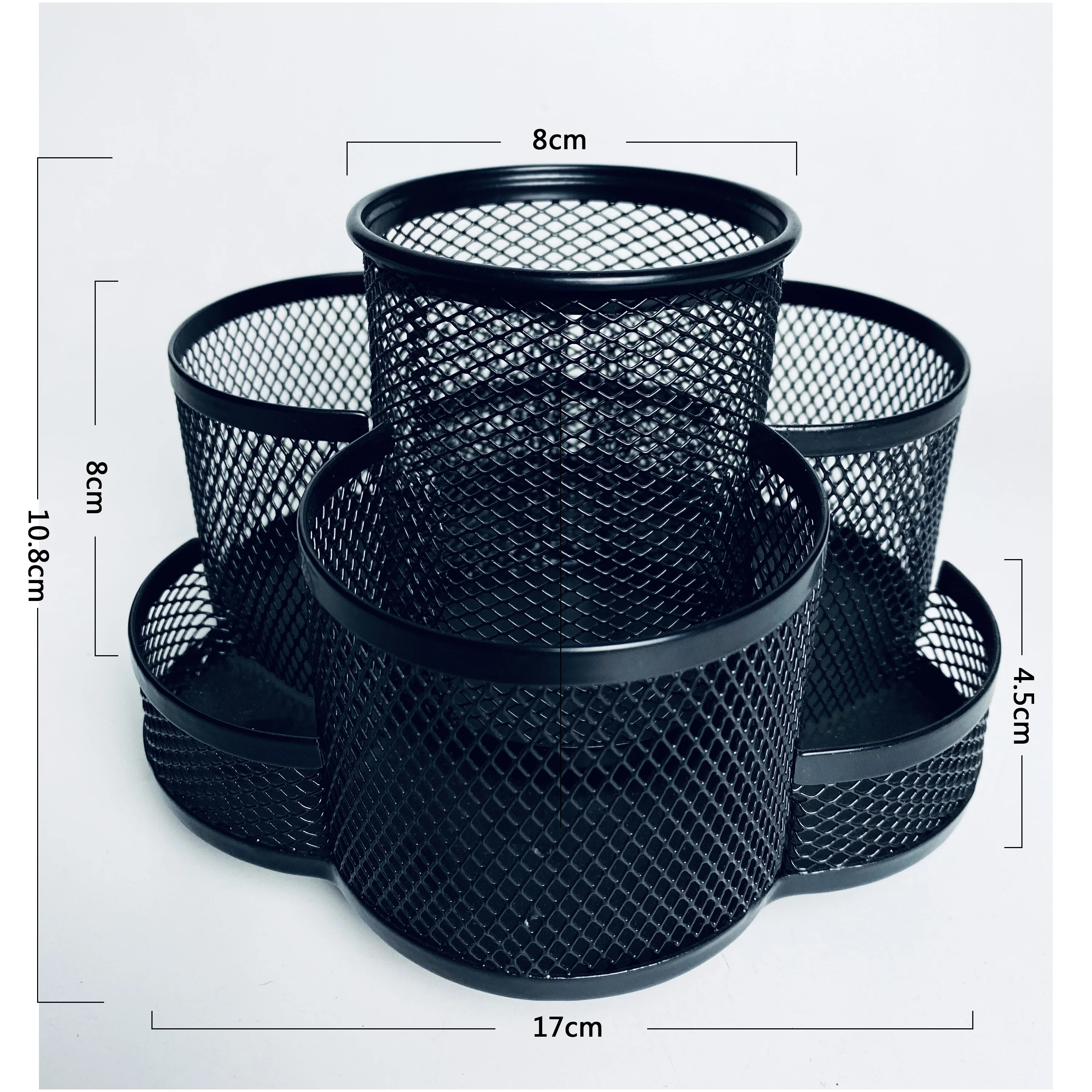 Металлический Сетчатый поворотный держатель для ручек, подставка-Органайзер
