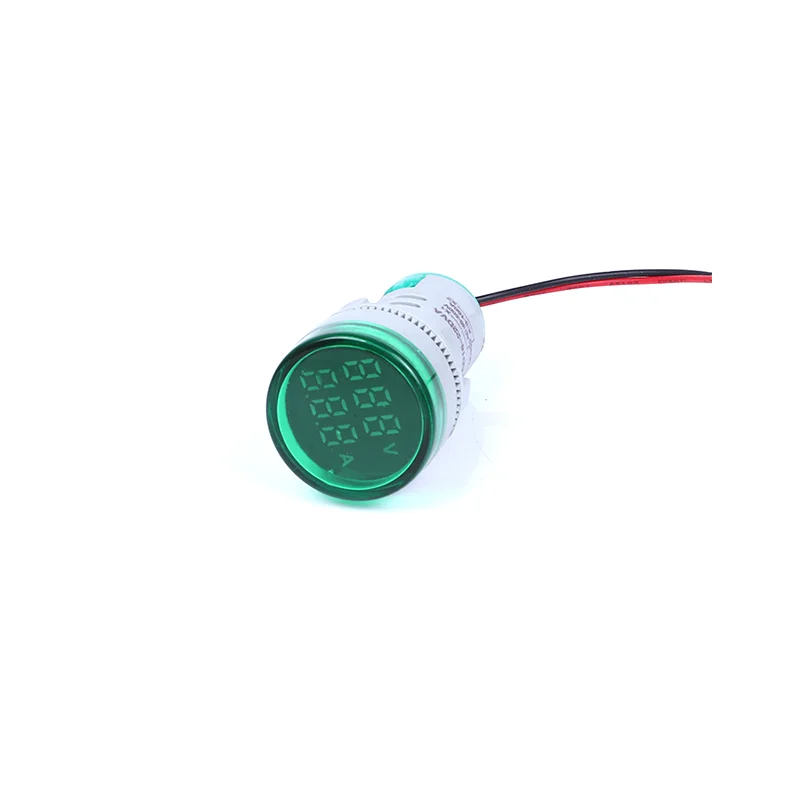 Fast delivery micro ammeter 22mm round meter digital 0-100A 60-500V meter digital