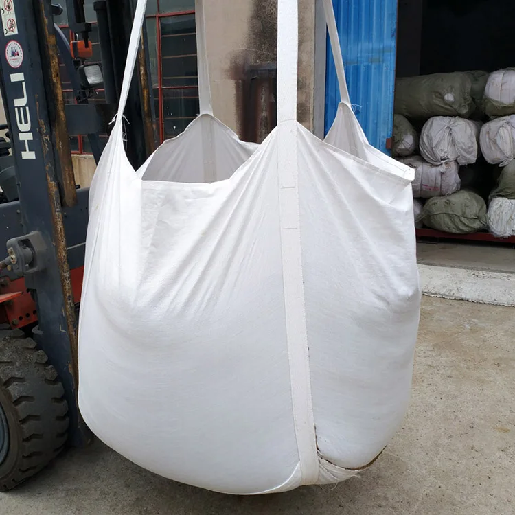 1ton 1.5ton PP big bag packaging pp jumbo bags for sand , building material , chemical, fertilizer, flour