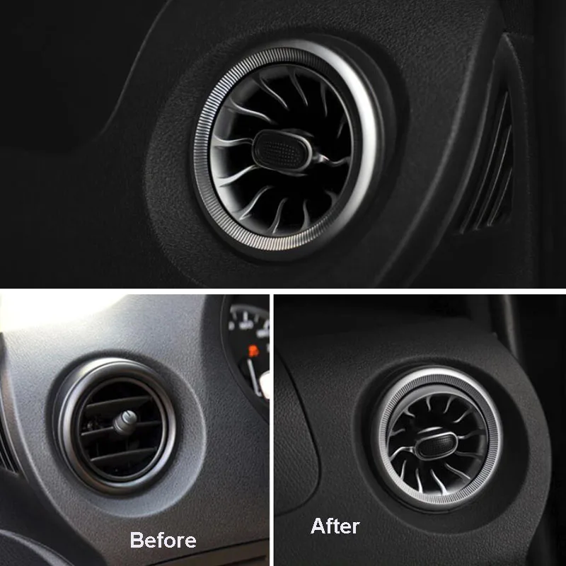 Car Accessory Interior Air Condition AC Vent Outlet Turbo Trim For Benz V Class Vito Viano Valente Metris W447 15-19