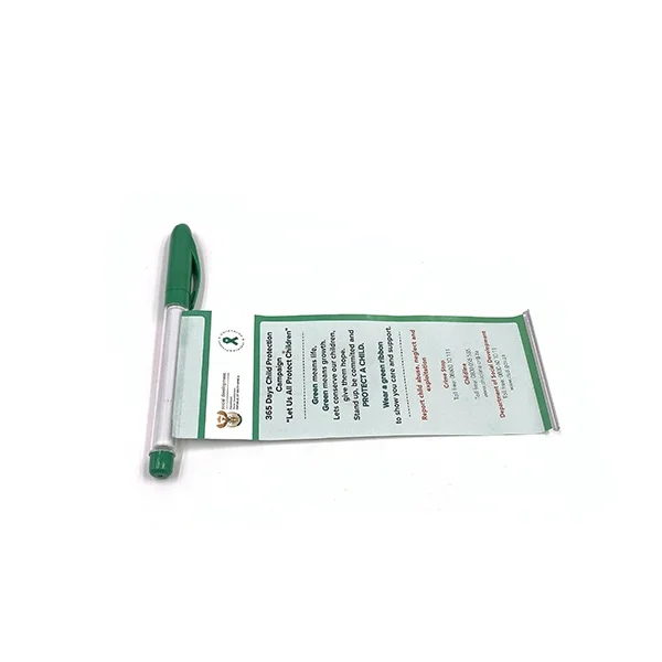 
Wholesale Cheap Personalized Adversting Banner Plastic Pen With Paper Inside 
