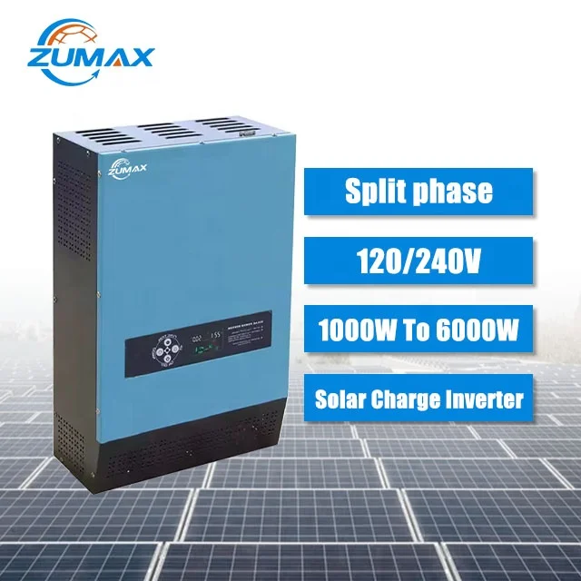ZUMAX 3kw 5000w 6kw low frequency off grid hybrid solar inverter 48v toroidal inverter split phase inverter 120v 240v